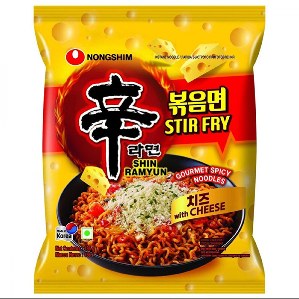 Nongshim Stir Fry Noodles Cheese 136G