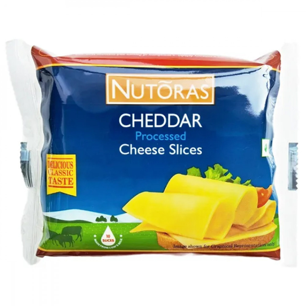 Nutoras Cheddar Cheese Slices 200g