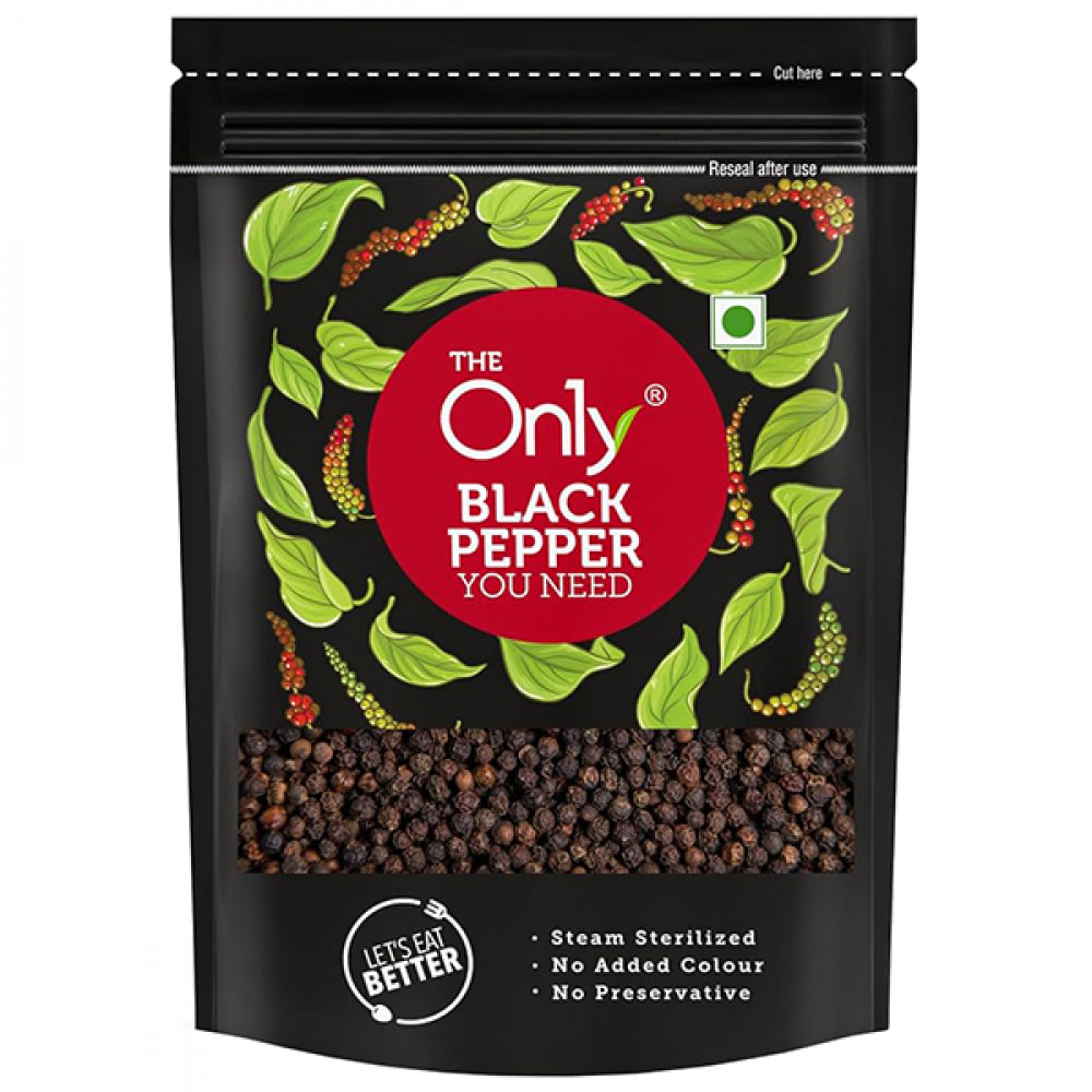 Only Black Pepper Whole 75Gm