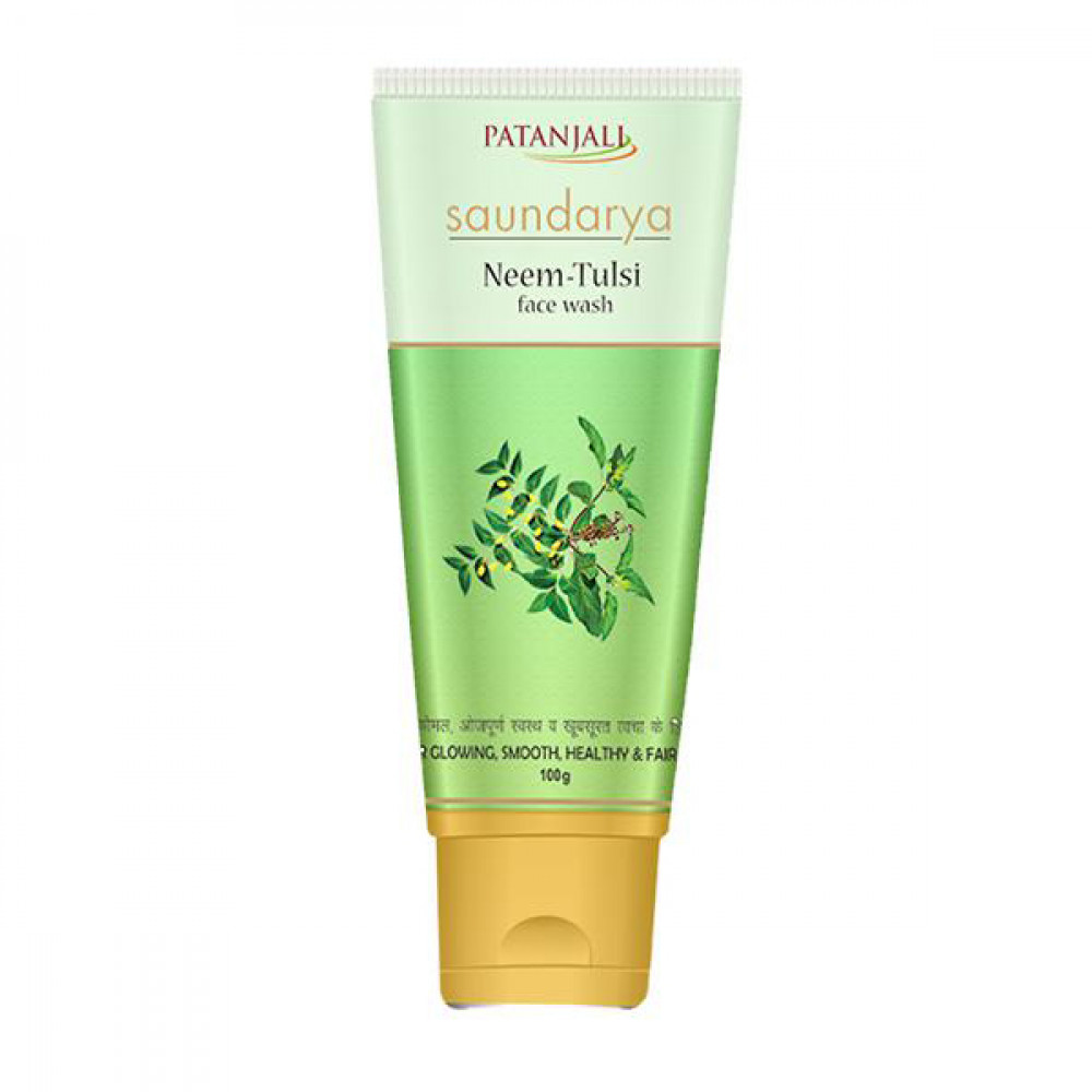 Patanjali Soundarya Neem Tulsi Face Wash 100gm