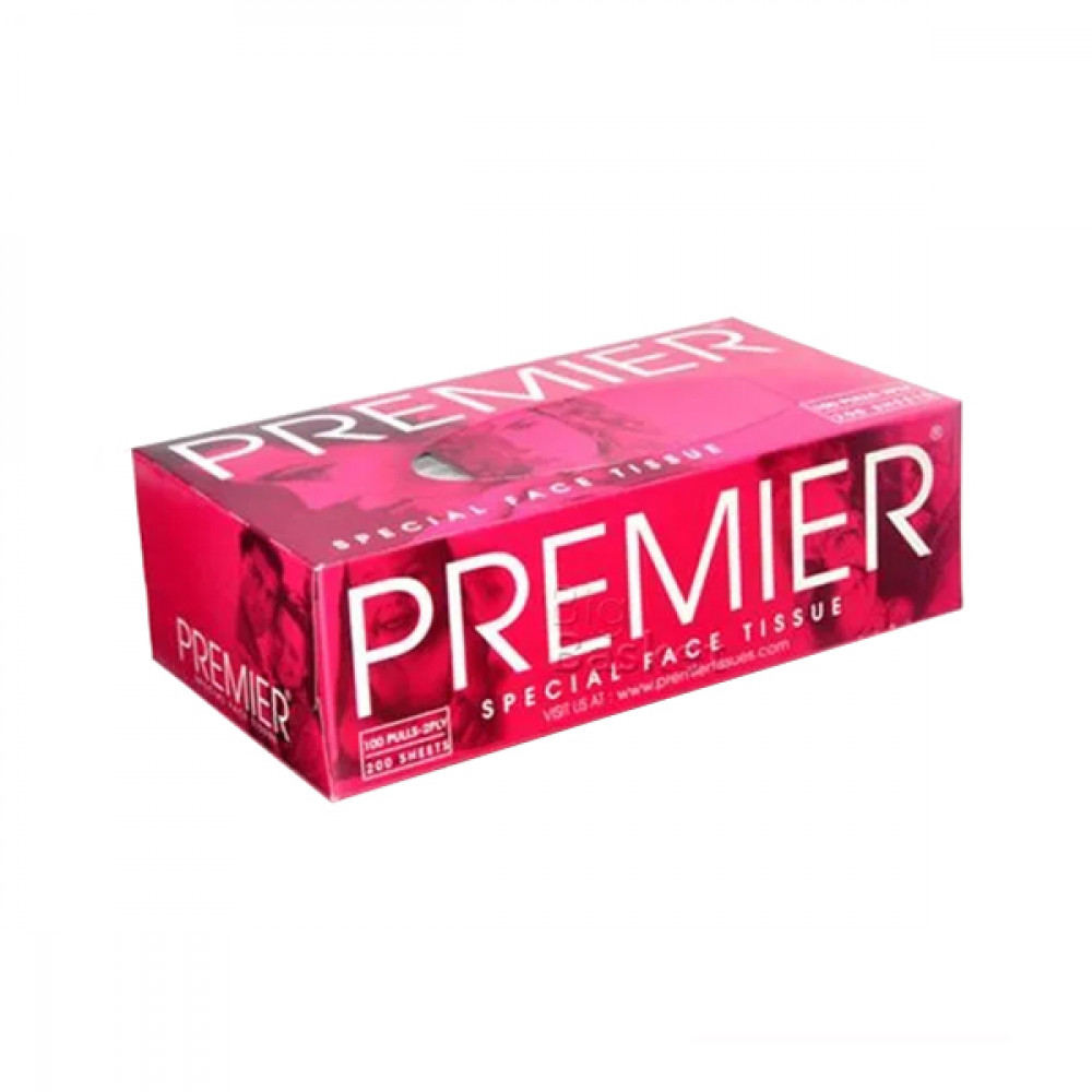 Premier Tissue Box 100 Pulls 2ply