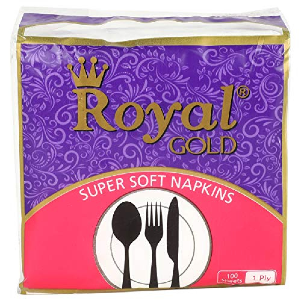 Royal Gold Napkins 1ply 70sheet (Buy 1 Get 1 Free)