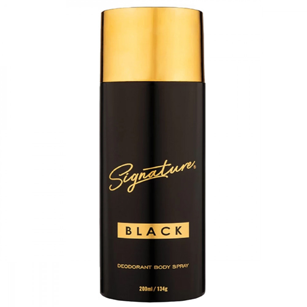 Signature Deo Bodyspray-Black 200ml (Buy 1 Get 1 Free)