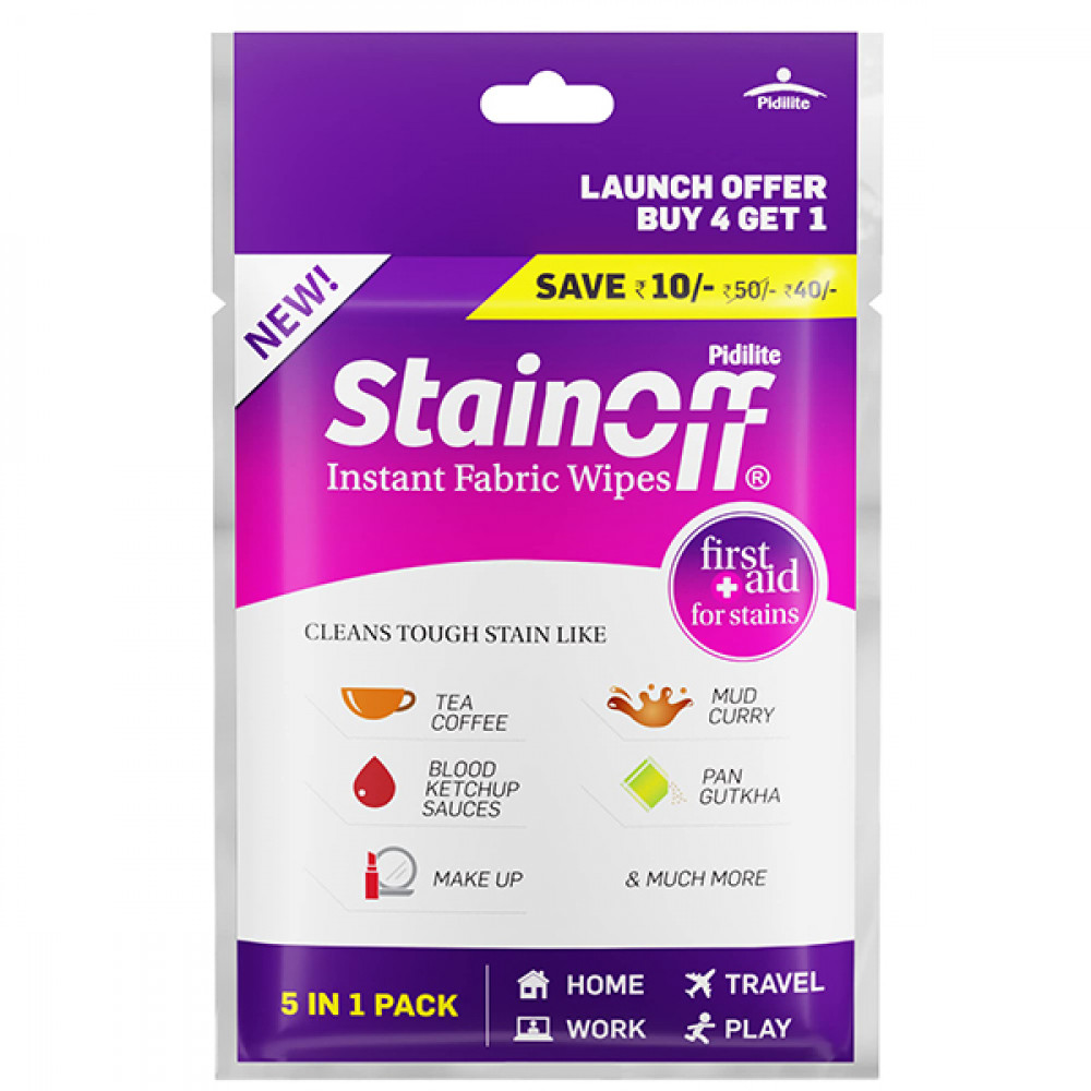 Stainoff  Instant Fabric Wipes 5 in 1