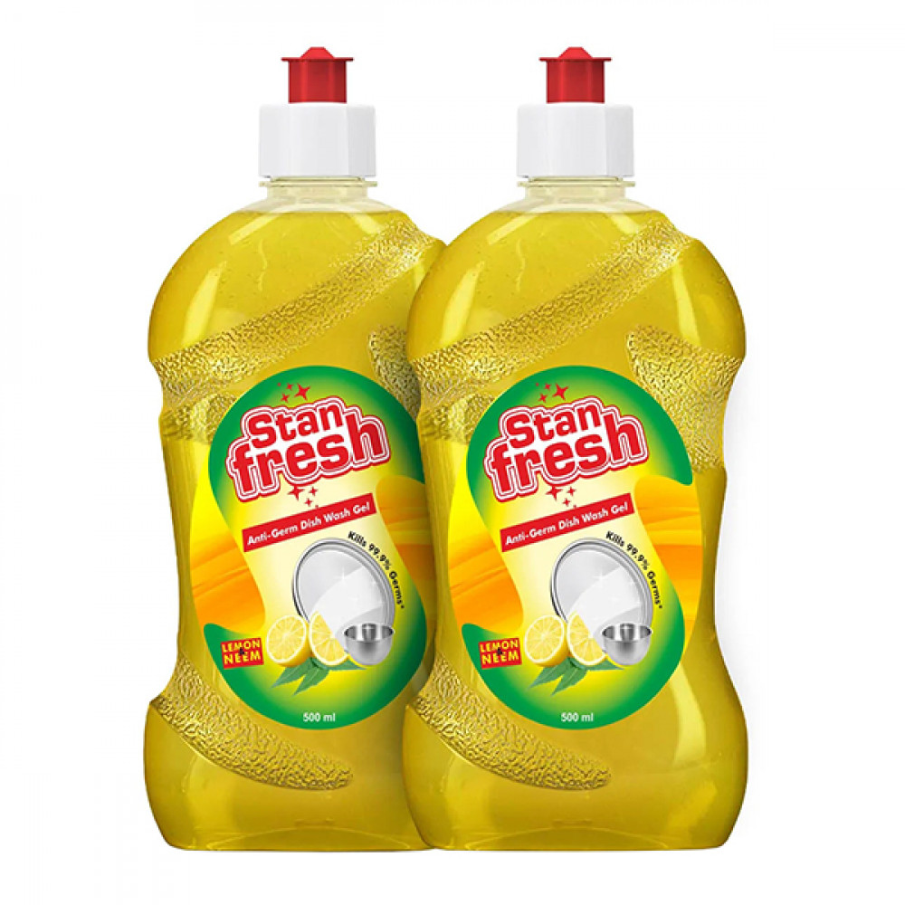 Stan Fresh Anti Germ Dish Wash Gel 500ml+500ml