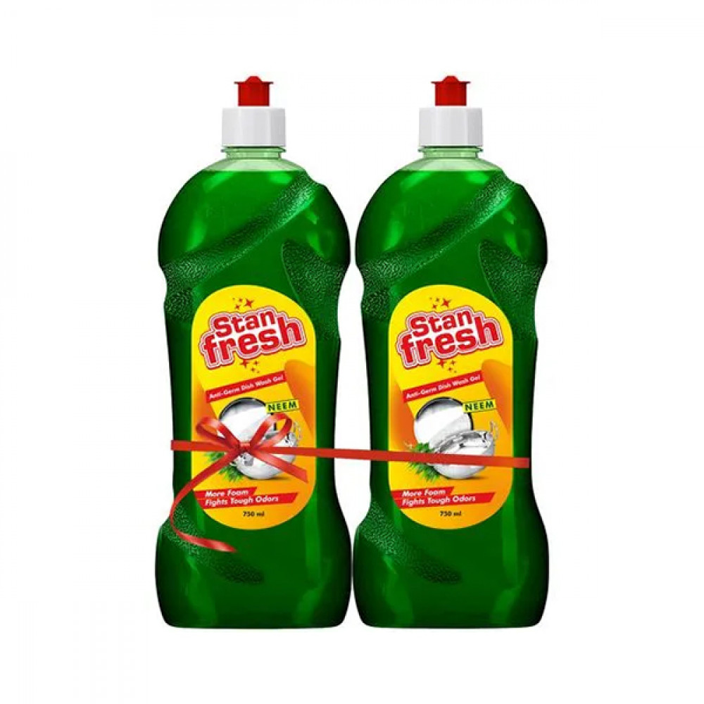 Stan Fresh Anti Germ Dish Wash Gel Neem 750ml+750ml