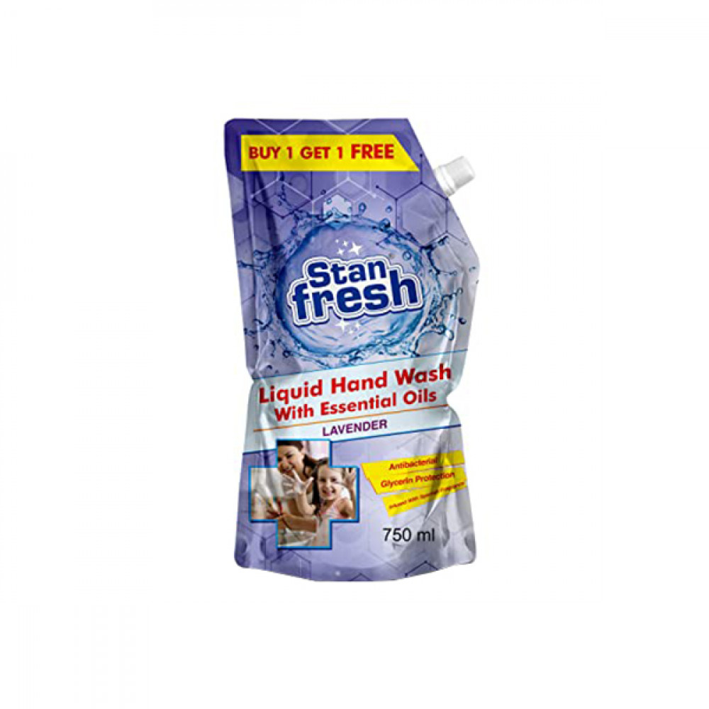 Stan Fresh Hand Wash Lavender 750ml B1g1 Pouch