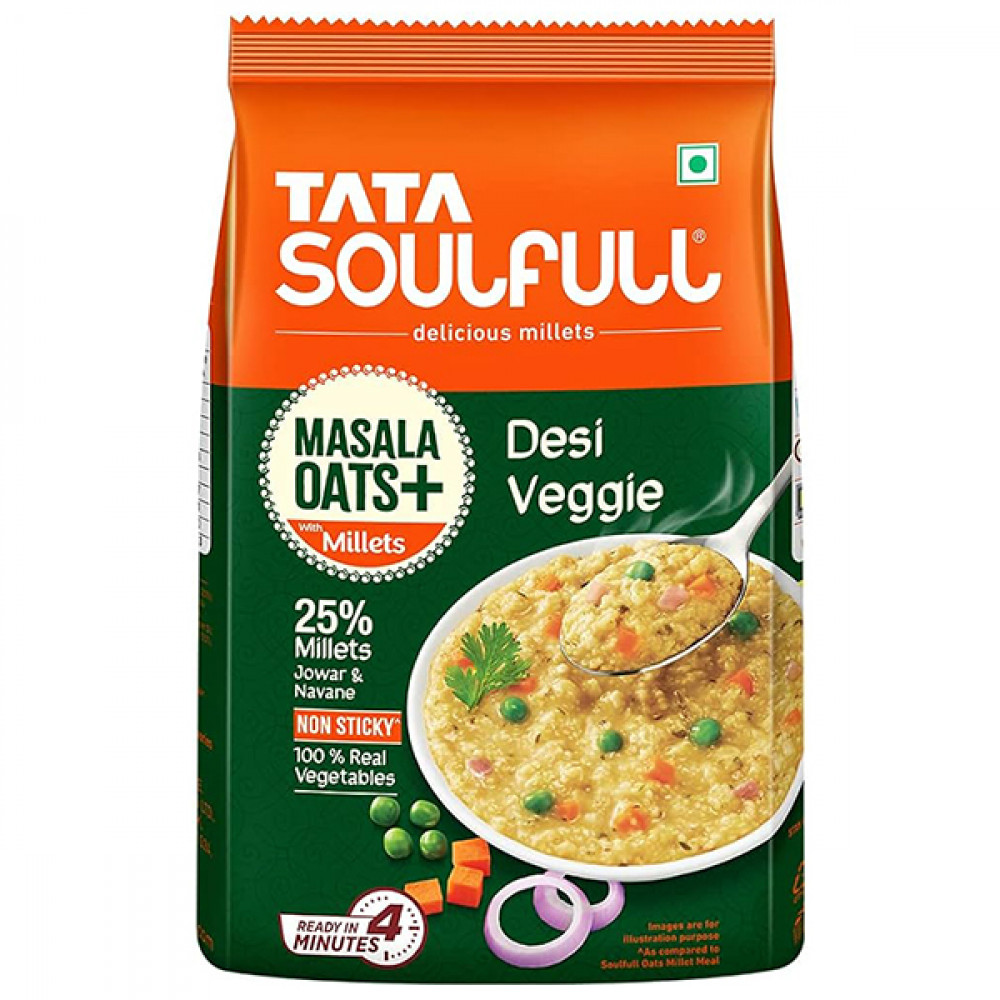 Tata Soulfull Desi Veggie Oats 500gm