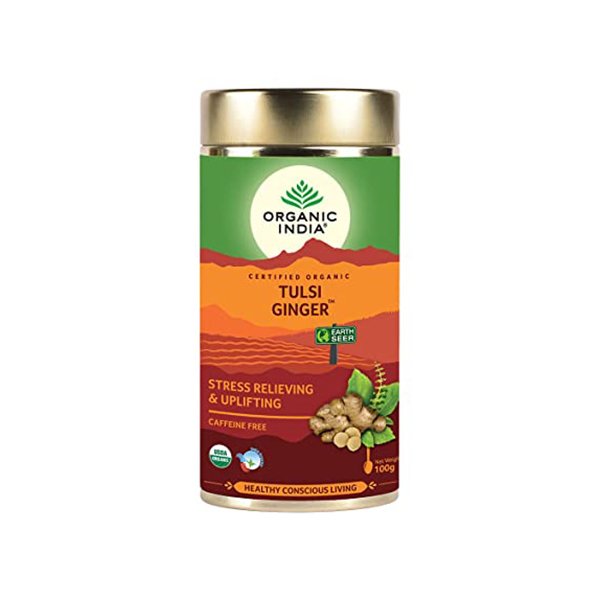 TULSI GINGER 100G TIN