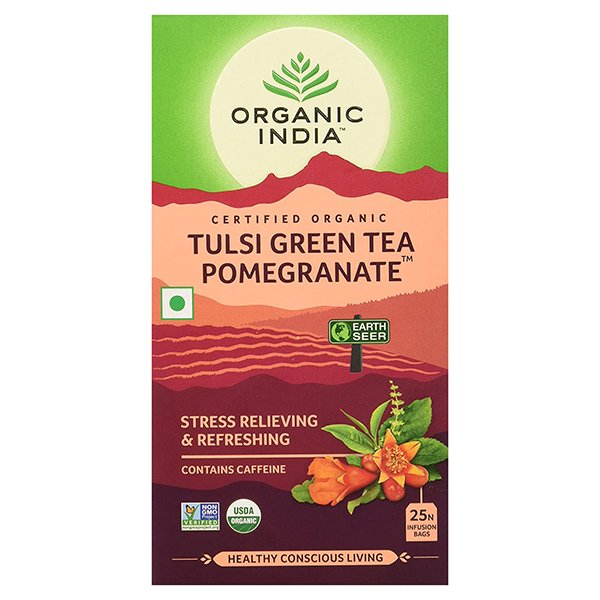 Tulsi Green Tea Pmegrenate