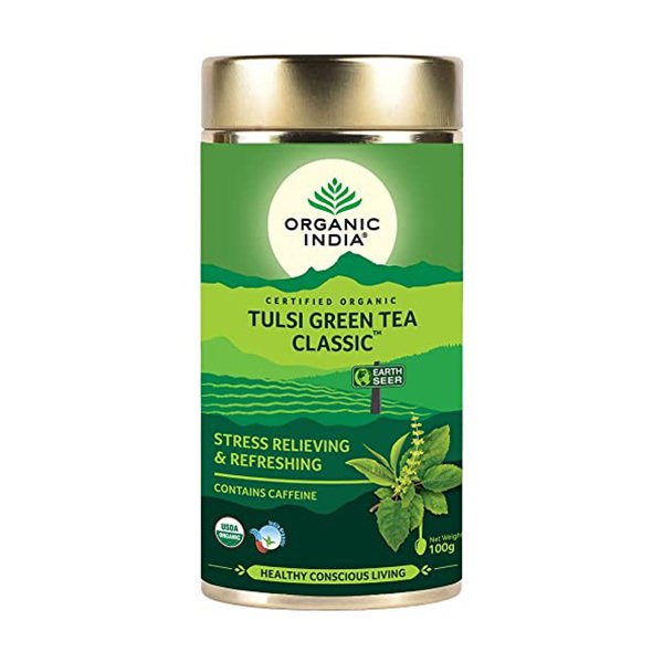 Tulsi Green Tea Tin