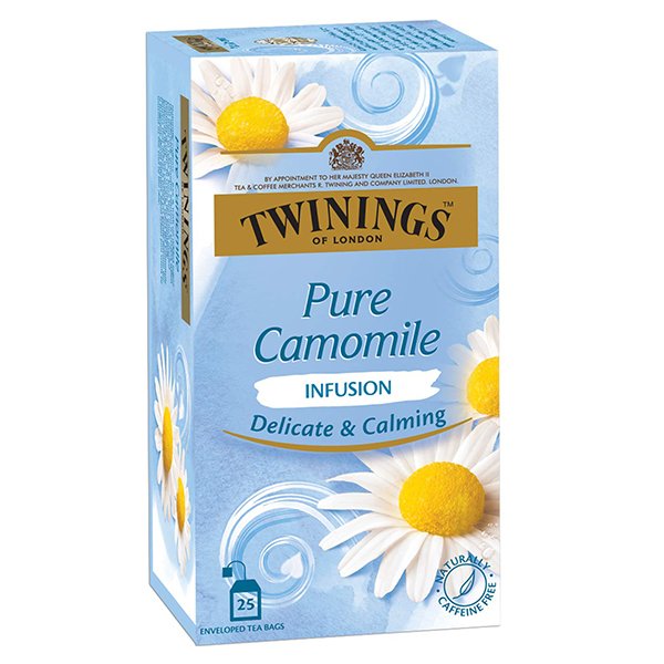 TWININGS PURE CAMOMILE TEA BAGS 25N