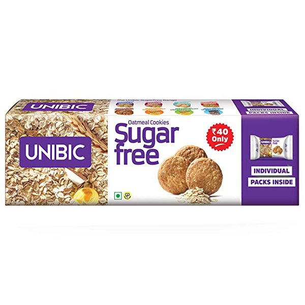 UNIBIC SUGAR FREE OATMEAL DISPLAY BOX 48 X 75