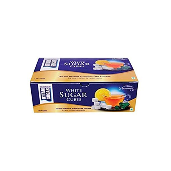 UTTAM WHITE SUGAR CUBES 500G