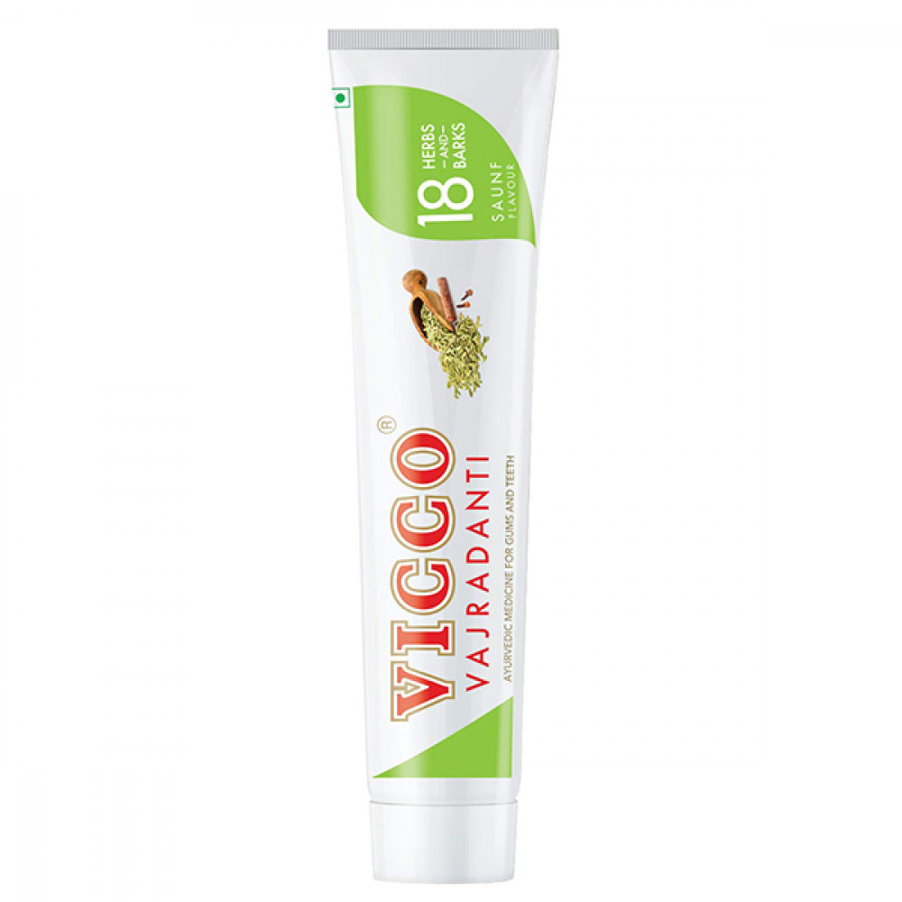 Vicco Vajradanti Sauf Flavour Toothpaste 160gm (Buy 1 Get 1 Free)