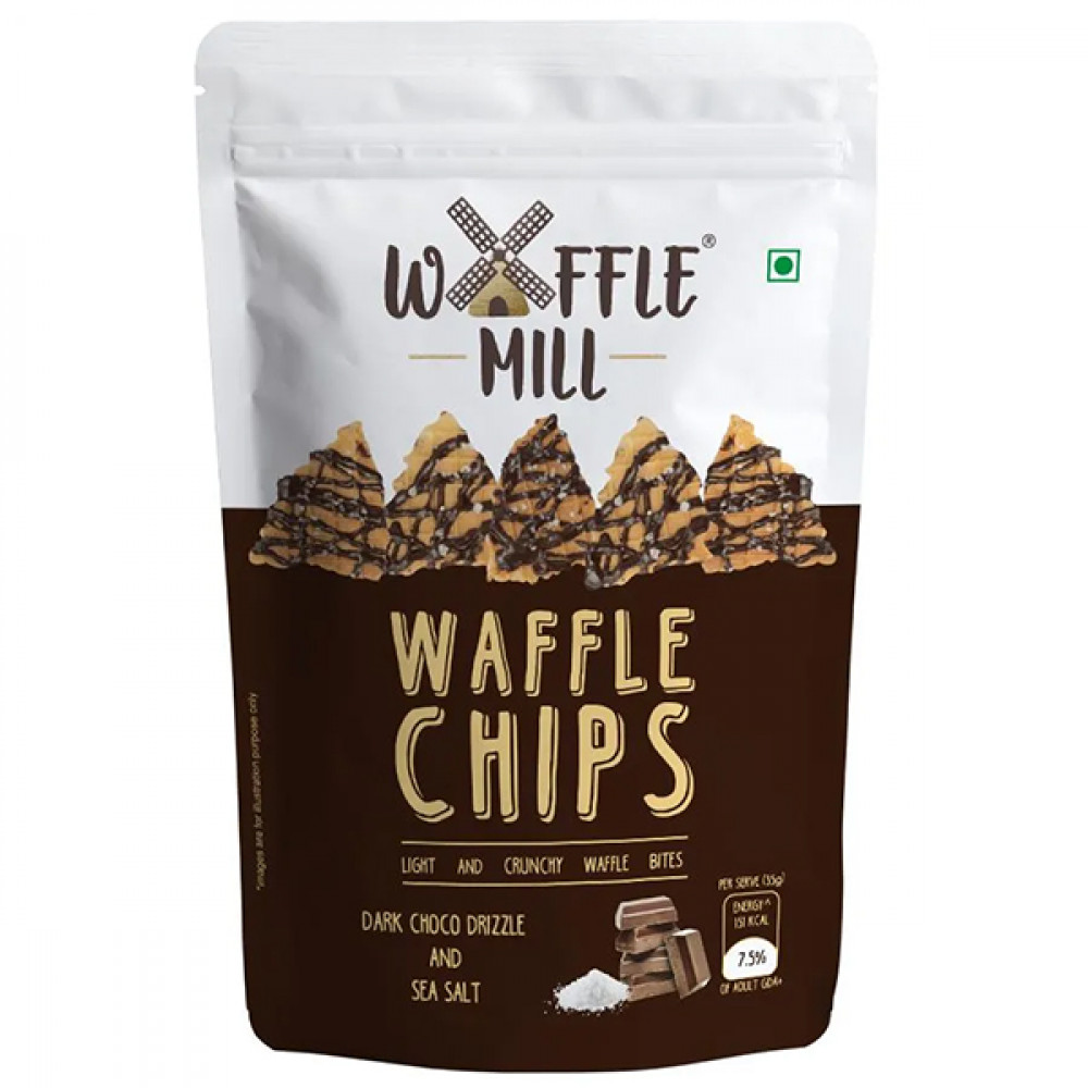 Waffle Mill Dark Choco & Sea Salt 85g