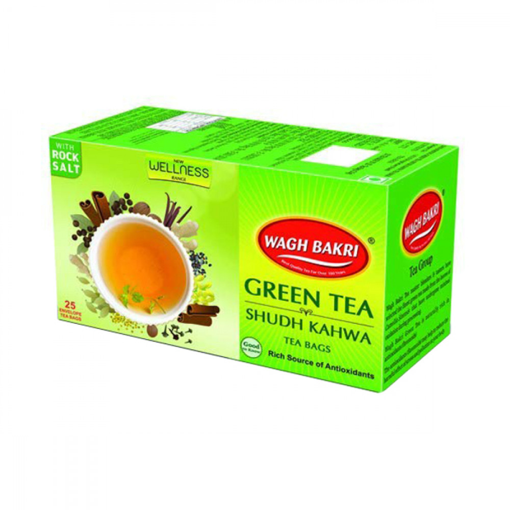 Wagh Bakri Green Tea Shudh Kahwa 25tb