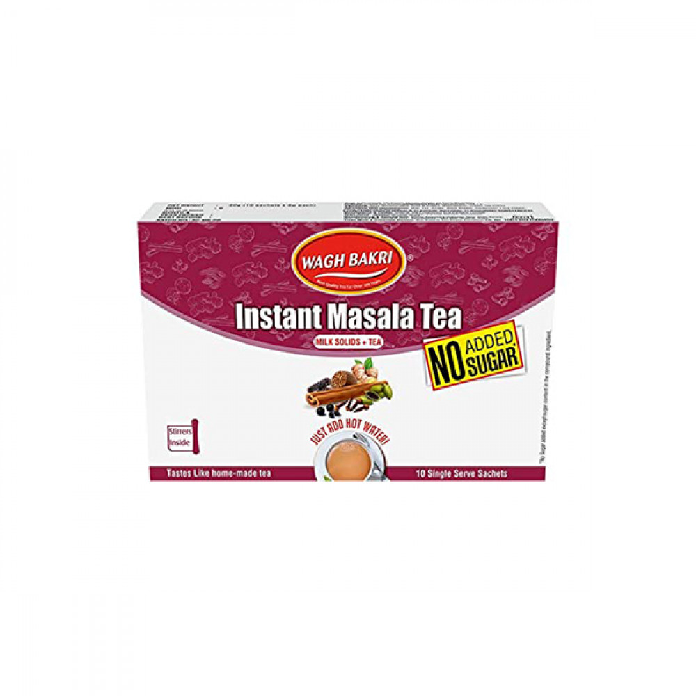 Wagh Bakri Instant Masala Tea No Added Sugar 10s