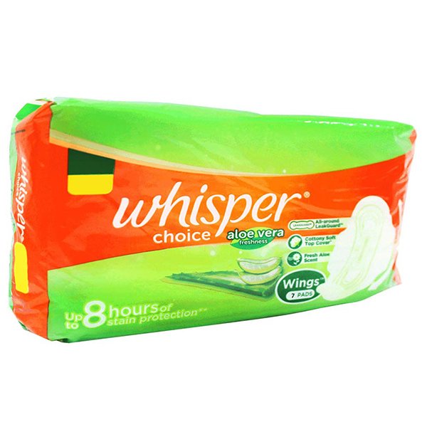 Whisper Choice Aloevera Wings 7s