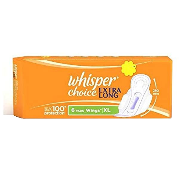 Whisper Choice Extra Long 6s