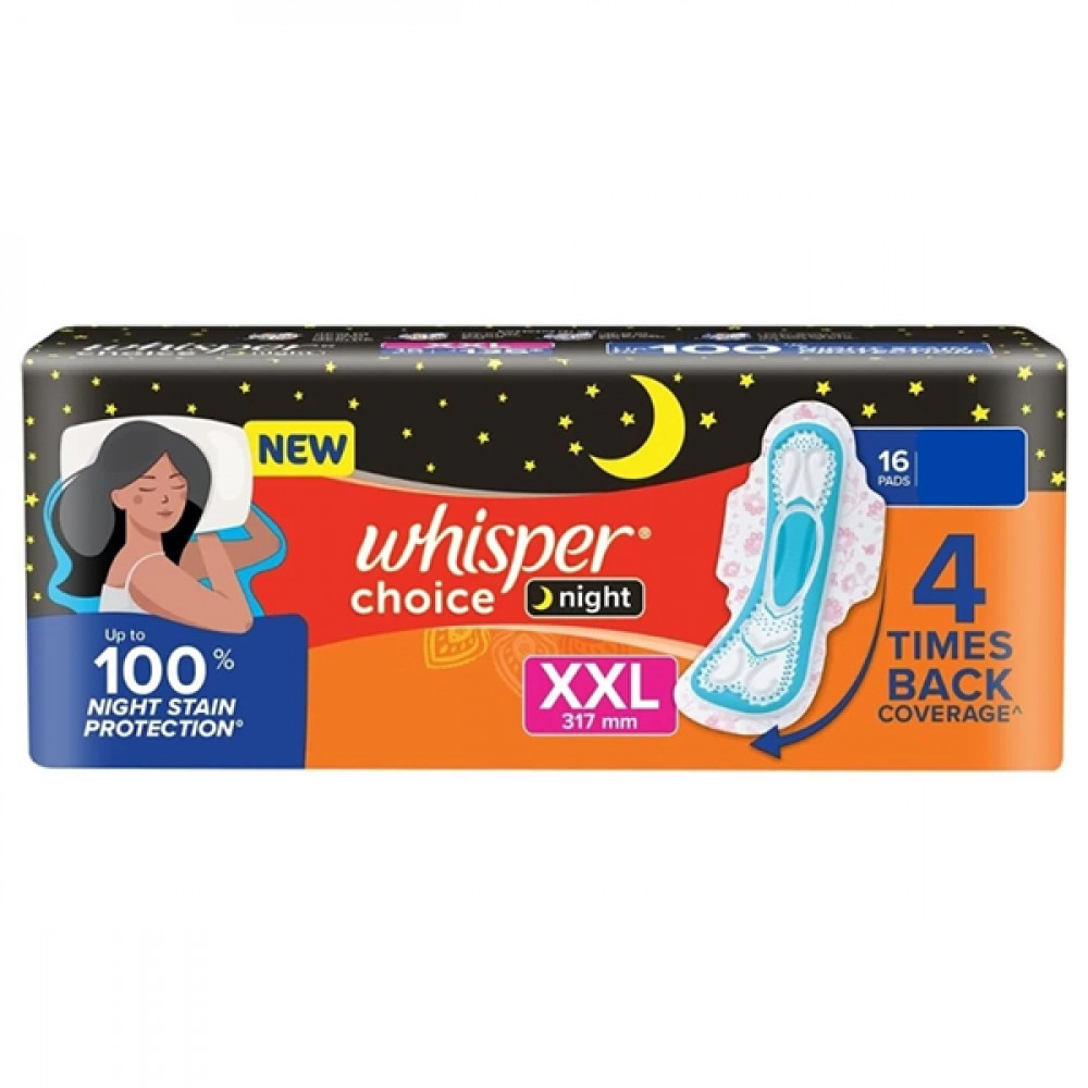 Whisper Choice Nights XXl 16Pads