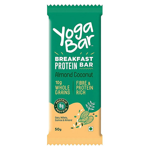 Yogabar Breakfast Protein Apricot Fig Bars - 300gm, 50g x 6 Bars :  : Health & Personal Care