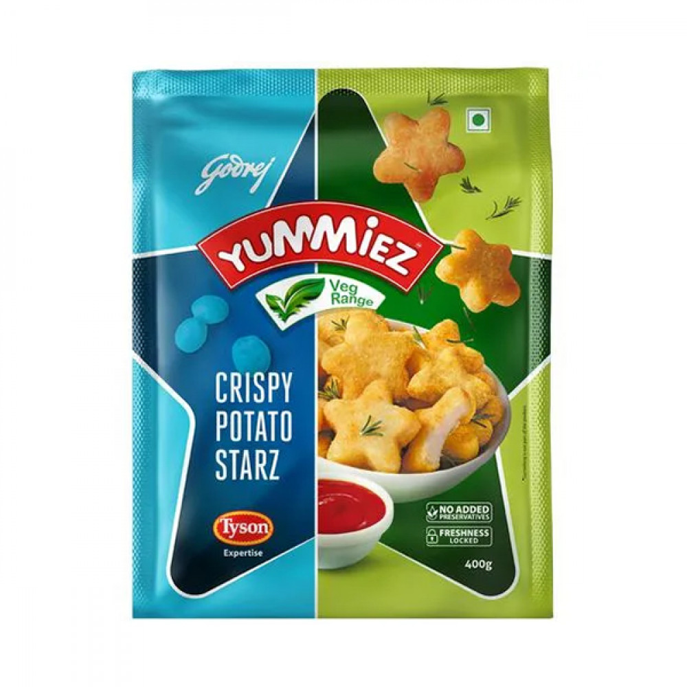 Yummies Veg Crispy Potato Starz 400g